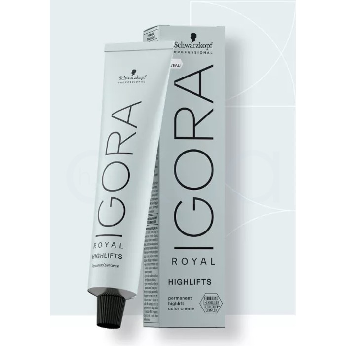 Tinte Igora Royal rubio platino y super aclarente 60ml Schwarzkopf